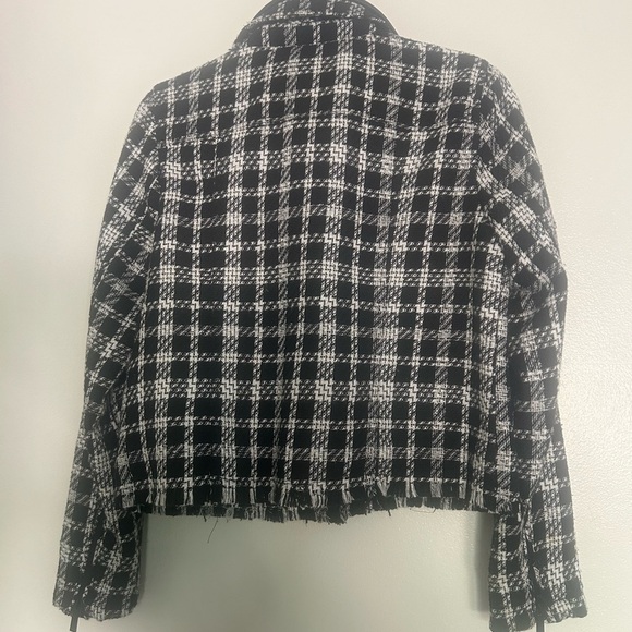 Karl Lagerfeld Black and White Checkered Jacket - Picture 8 of 8